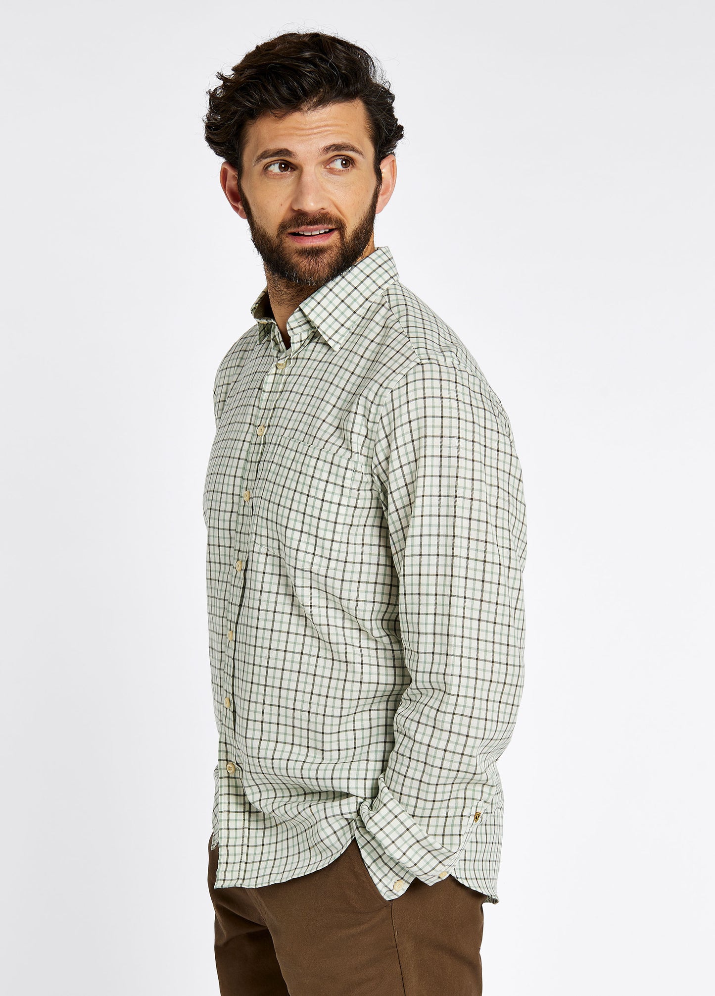 Connells Mahogany Tattersall Country Check Shirt